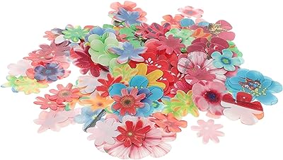Yardoy 180 pièces fleurs comestibles décoration de gâteau papier de riz  cupcake - DIAYTAR SÉNÉGAL