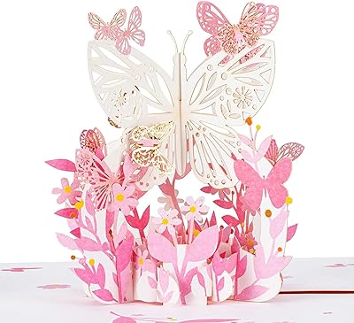 Carte de vœux pop up joyeux anniversaire avec fanion papillon rose cadeau 3d pour femme. DIAYTAR SENEGAL  - Votre destination en ligne pour des achats malins. Explorez notre catalogue diversifié de produits discount, des indispensables du quotidien aux dernières tendances. Faites des économies tout en vous garantissant la satisfaction grâce à nos offres attractives et notre engagement envers un rapport qualité-prix exceptionnel.