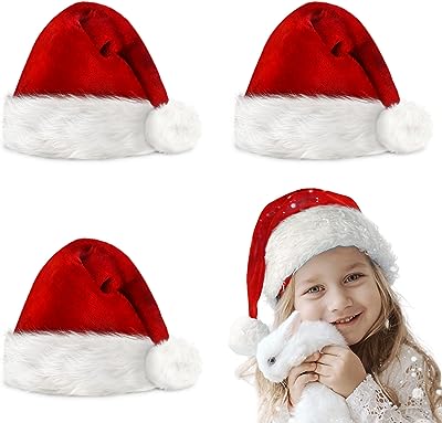 Lot de 3 chapeaux de père noël pour enfants algpty | chapeaux unisexes en velours. Faites des économies sans compromettre la qualité grâce à DIAYTAR SENEGAL . Notre large éventail de produits discount, allant des articles de maison à l'électroménager, de l'informatique à la mode, et même aux gadgets dernier cri, saura vous satisfaire, tout en vous offrant le meilleur rapport qualité-prix.