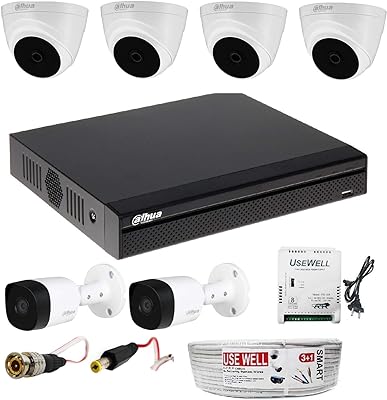 Kit de caméra de vidéosurveillance filaire dahua 2mp full hd (2mp4dome2bullet). Visitez DIAYTAR SENEGAL  et profitez de notre sélection exceptionnelle de produits discount. Que vous recherchiez des articles pour la maison, de l'électroménager, de l'informatique ou de la mode, notre boutique en ligne vous offre des produits de qualité à prix réduit, sans compromis sur la satisfaction du client.