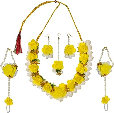 Mehendi haldi ensemble de bijoux en forme de fleur artificielle pour mariage fête prénatale et cadeau. Explorez les offres exceptionnelles de DIAYTAR SENEGAL, la boutique en ligne ultime pour les amateurs de bons plans. Trouvez tout ce dont vous avez besoin, de la maison à l'électroménager, de l'informatique à la mode en passant par les gadgets les plus tendance, le tout à des prix défiant toute concurrence.