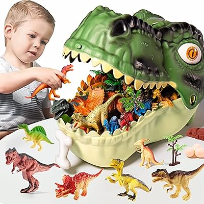 Jouets de dinosaures pour enfants 54 pièces jouets 3 à 5 ans avec boîte -  DIAYTAR SÉNÉGAL