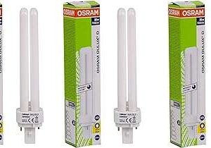 Ampoule fluorescente compacte robuste osram décoration d'intérieur 26 watts 2 broches paquet de 3. Maximisez votre budget chez DIAYTAR SENEGAL, votre destination en ligne pour des affaires imbattables. Nous vous offrons une gamme complète de produits discount, allant des articles de la maison à l'électroménager, de l'informatique à la mode. Faites des économies sans compromettre la qualité avec DIAYTAR SENEGAL !