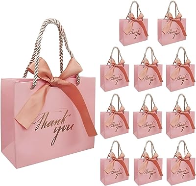 Sacs cadeaux de remerciement avec poignées petits sacs en papier doré avec ruban pour mariage. Ne cherchez plus, DIAYTAR SENEGAL  est la boutique en ligne qu'il vous faut ! Explorez notre large assortiment de produits discount allant des articles pour la maison à l'électroménager, en passant par l'informatique, la mode et les gadgets. Profitez de notre plateforme conviviale pour trouver les meilleures affaires et économiser sans effort.