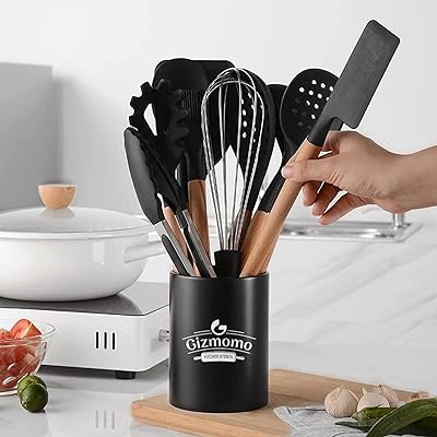 Batterie de cuisine gizmomo ustensiles de cuisine récipient en métal silicone spatule. DIAYTAR SENEGAL  - La boutique en ligne qui rend les bonnes affaires accessibles à tous. Parcourez notre sélection de produits discount, de l'électroménager pratique à la mode abordable, tout en profitant de notre engagement envers la qualité. Ne payez plus trop cher pour ce dont vous avez besoin, faites vos achats malins chez nous !