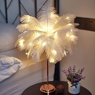 Série lampe de table en plumes lumière chaude abat jour en plumes led. À la recherche de bonnes affaires ? DIAYTAR SENEGAL  est là pour vous aider ! Découvrez notre boutique en ligne remplie de produits discount, des dernières tendances en mode aux gadgets les plus recherchés. Ne manquez pas nos prix imbattables !