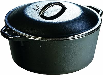 Lodge vb123 faitout en fonte de 5 litres noir l8dol3 casserole pré émaillée avec couvercle. DIAYTAR SENEGAL  - votre partenaire pour un shopping discount en ligne réussi. Parcourez notre assortiment complet de produits discount, incluant tout ce dont vous avez besoin pour la maison, l'électroménager, l'informatique, la mode et les gadgets. Profitez de nos prix avantageux et faites des économies sur vos achats en ligne, sans compromis sur la qualité.