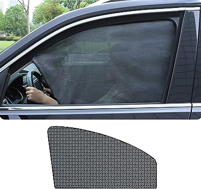 2 pièces magnétique voiture côté fenêtre pare-soleil Protection UV Auto fenêtre  pare-soleil rideau maille été voiture fenêtre Protection