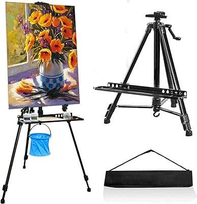 Chevalet d'art 153 cm chevalet de peinture sur toile en métal et aluminium avec sac. DIAYTAR SENEGAL, votre destination shopping en ligne pour des promotions exceptionnelles sur des articles d'informatique. Que vous recherchiez un ordinateur portable performant, des accessoires technologiques ou des logiciels, notre boutique discount est là pour vous offrir les meilleurs prix sans compromis sur la qualité. Ne manquez pas nos offres irrésistibles.