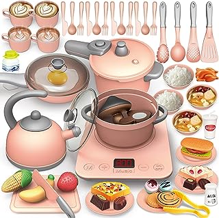 Antol 54 pièces jouet de cuisine pour enfants jeu de simulation accessoires  de cuisine ensemble avec cuisinière - DIAYTAR SÉNÉGAL