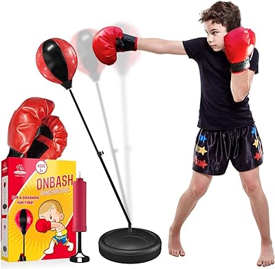 Sac de boxe pour enfants sur bash avec sac de boxe gants - DIAYTAR SÉNÉGAL