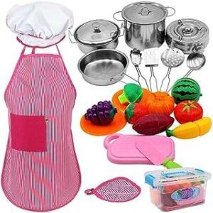 Jouets de cuisine 25 pièces accessoires avec ensemble d'ustensiles en acier. Découvrez DIAYTAR SENEGAL, votre destination incontournable pour des achats discount en ligne. Notre magasin généraliste propose une vaste gamme de produits, allant des articles ménagers pratiques aux appareils électroménagers de pointe, en passant par les gadgets multimédias les plus récents et les vêtements tendance. Faites des économies substantielles tout en vous offrant des produits de la plus haute qualité !