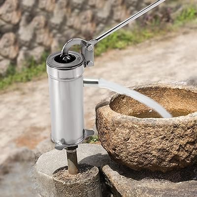 Pompe à eau manuelle en acier inoxydable, pompe à huile