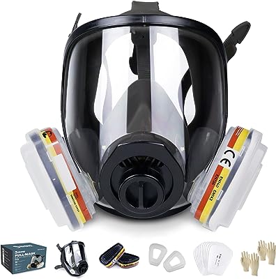Masque respiratoire demi-masque à gaz avec lunettes de sécurité  réutilisables pour protection - DIAYTAR SÉNÉGAL