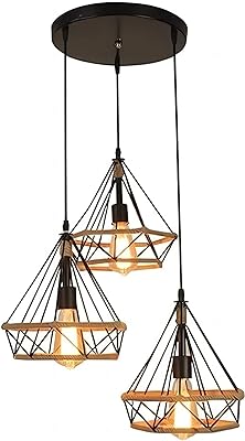 Huaqiangwang lampe à suspension industrielle rétro avec 3 lumières plafond rustique en corde de chanvre. DIAYTAR SENEGAL  : votre partenaire idéal pour des achats en ligne abordables et variés. Parcourez notre large sélection de produits discount, des appareils électroménagers aux vêtements et accessoires de mode, en passant par les gadgets dernier cri. Faites des économies sans compromettre la qualité grâce à DIAYTAR SENEGAL  !