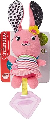 Lapin copain d'infantino couleurs assorties. Ne payez pas le prix fort, optez pour DIAYTAR SENEGAL  et économisez sur tous vos achats ! Notre boutique en ligne vous propose une large gamme de produits discount pour équiper votre maison, des meubles élégants aux derniers gadgets électroniques. Bénéficiez de réductions imbattables sur les appareils informatiques de pointe et restez tendance avec nos vêtements et accessoires à petits prix. Profitez d'une expérience d'achat sans stress avec une livraison rapide et un service client exceptionnel !