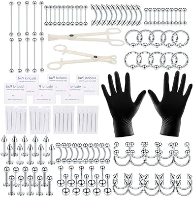 Kit de piercing 140 pièces d'anneaux de perçage de nez d'oreille de lèvre de ventre. DIAYTAR SENEGAL, la boutique en ligne polyvalente qui répond à tous vos besoins d'articles ménagers à bas prix. Des ustensiles de cuisine pratiques aux produits d'entretien essentiels, nous avons tout ce dont vous avez besoin pour faciliter votre quotidien sans dépenser une fortune. Ne manquez pas nos bonnes affaires !