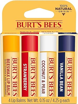 Coffret cadeau de cire d'abeille crémeuse burt's bees 4 baumes à lèvres dans un coffret. DIAYTAR SENEGAL  vous propose une expérience de shopping en ligne à petit budget sans compromettre la qualité. Découvrez notre sélection diversifiée de produits discount, allant de l'informatique aux gadgets branchés, en passant par les articles pour la maison et bien plus encore. Faites des économies intelligentes et restez dans la tendance avec DIAYTAR SENEGAL .