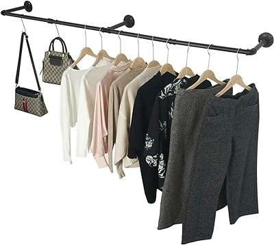 Porte vêtements mural de 72 pouces tuyau industriel porte vêtements mural gain de place. DIAYTAR SENEGAL  est votre allié pour des achats discount de qualité. Explorez notre boutique en ligne et découvrez notre gamme complète de produits pour la maison, l'électroménager, l'informatique, la mode et les gadgets, le tout à des prix avantageux qui ne sacrifient pas la qualité.