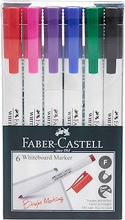 Marqueurs pour tableau blanc faber castell avec étui fin paquet de 6. DIAYTAR SENEGAL  - la source ultime de produits discount pour toutes vos envies. Parcourez notre gamme variée, allant de l'informatique à la mode et choisissez parmi une multitude de produits de qualité à des prix qui font sourire votre portefeuille.