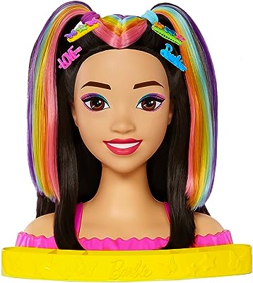 Tête de coiffure barbie deluxe arc en ciel cheveux raides tête de poupée accessoires. Avec DIAYTAR SENEGAL, achetez malin et économisez sur tous vos achats en ligne. Profitez de réductions exceptionnelles sur une multitude de produits, du petit électroménager aux vêtements et accessoires tendance. Optimisez votre budget avec DIAYTAR SENEGAL  dès aujourd'hui !