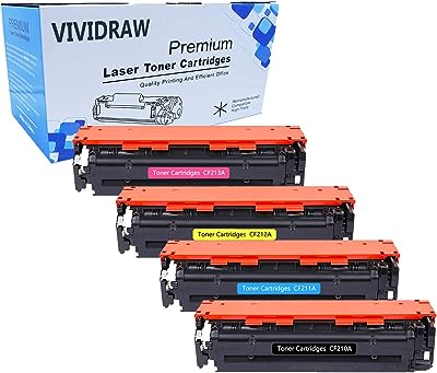 Cartouche de toner de remplacement vividdraw compatible avec hp 131a cf210a cf211a cf212a cf213a pour laserjet. Rencontrez les bonnes affaires chez DIAYTAR SENEGAL  – votre destination en ligne pour des produits discount pour tous les aspects de votre vie. Découvrez notre sélection variée d'articles pour la maison, allant des appareils électroménagers indispensables aux éléments décoratifs élégants. Restez connecté avec notre gamme d'appareils informatiques à prix imbattables, et ravivez votre style avec des vêtements et accessoires tendance à petit prix. Faites des économies tout en obtenant la qualité que vous méritez !