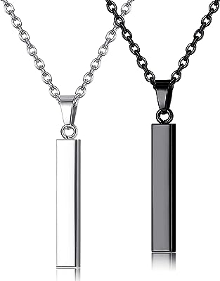 Jstyle collier pendentif barre en acier inoxydable pour hommes femmes cool. DIAYTAR SENEGAL  - la solution pour des achats discount en ligne simples et rapides. Trouvez tout ce dont vous avez besoin sans vous ruiner, de la maison à l'électroménager en passant par l'informatique et la mode. Profitez de nos prix compétitifs et faites des économies dès maintenant.