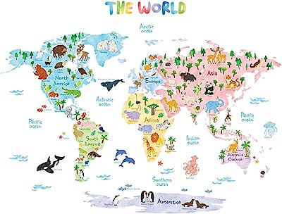 Decowall dlt 1615 autocollants muraux carte du monde animal pour enfants autocollants. Trouvez tout ce dont vous avez besoin à prix mini chez DIAYTAR SENEGAL . Parcourez notre vaste assortiment de produits discount, des dernières tendances de la mode aux gadgets technologiques les plus recherchés. Faites des économies sans compromettre la qualité avec DIAYTAR SENEGAL .