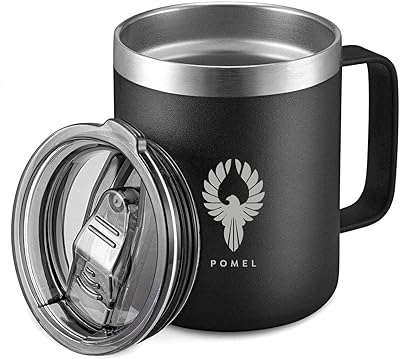 Tasse à café isotherme en acier inoxydable pommel avec poignée tasse de voyage. DIAYTAR SENEGAL  - La destination en ligne pour les chasseurs de bonnes affaires ! Parcourez notre sélection incroyable de produits discount, comprenant tout, des appareils ménagers aux gadgets dernier cri. Faites des économies sans sacrifier la qualité avec DIAYTAR SENEGAL .