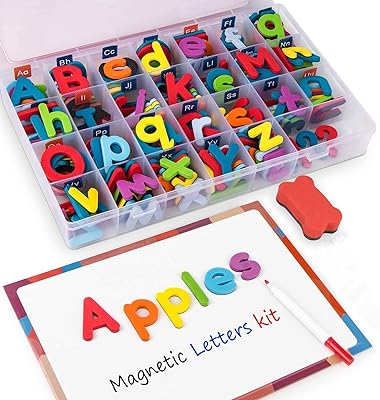 Ensemble de 238 lettres de l'alphabet magnétiques colorées avec tableau magnétique double face pour enfants. Bienvenue chez DIAYTAR SENEGAL, votre destination en ligne pour des prix imbattables ! Découvrez notre vaste choix d'articles discount, des essentiels pour la maison aux appareils électroménagers, en passant par l'informatique, la mode et les gadgets tendance, le tout à des tarifs défiant toute concurrence.