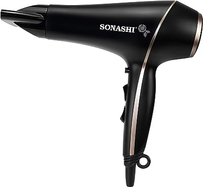 Sèche cheveux sonashi [noir] shd 5004 2000w 2 vitesses avec 3 réglages de chaleur air chaud et froid. DIAYTAR SENEGAL  - optimisez votre budget sans sacrifier la qualité ! Découvrez notre sélection discount allant des articles de mode aux équipements électroménagers, pour des économies garanties.