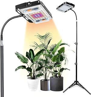 Lampe de culture pour plantes d'intérieur, support trépied