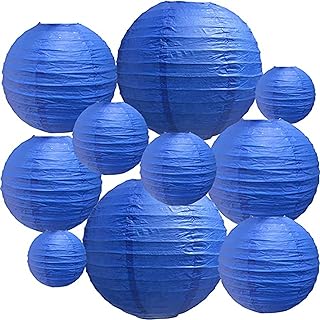 Alicdon 10 pièces lanternes en papier bleu décorations lanterne pliante ronde chinoise japonaise pour noël. DIAYTAR SENEGAL  - votre guichet unique en ligne pour des produits discount irrésistibles. Parcourez notre large éventail de gadgets innovants, d'équipements ménagers pratiques et de vêtements tendance à prix cassés. Ne manquez pas cette opportunité de faire de bonnes affaires et de réaliser des économies considérables.