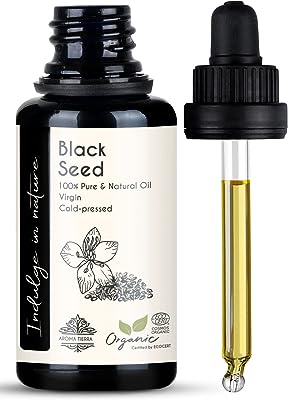 Huile de graines noires biologiques aroma tierra (nigella sativa cumin noir  - DIAYTAR SÉNÉGAL