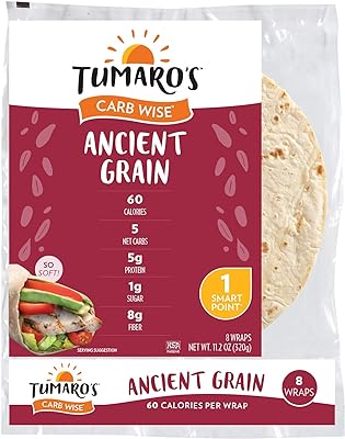 Tumaro's 8  ​​carb wise tortilla wraps grains anciens 8 unités caisse de 6. DIAYTAR SENEGAL  - votre destination pour des produits de qualité à prix réduits. Parcourez notre boutique en ligne pour trouver des offres exceptionnelles sur des articles de maison, d'électroménager, de mode et de gadgets, et économisez tout en enchérissant votre style de vie.