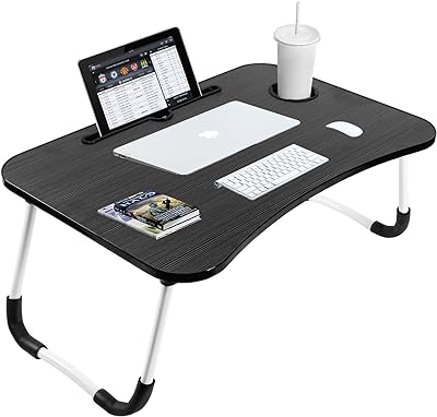 Bureau d'ordinateur portable pliable sky-touch pour lit avec porte-gobelet  pour ipad support - DIAYTAR SÉNÉGAL