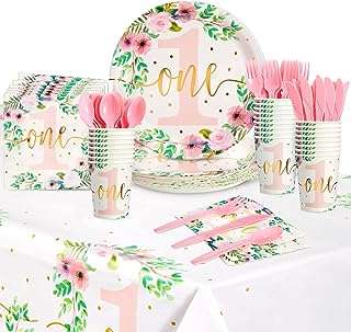 Vaisselle et nappe pour 1er anniversaire (pour 24 personnes 145 pièces). Vous voulez profiter de produits de qualité à des prix discount ? Ne cherchez plus, DIAYTAR SENEGAL  est là pour vous satisfaire. Découvrez notre large gamme, de l'électroménager à la mode, et trouvez les meilleures affaires du moment. Ne laissez pas passer cette occasion, achetez malin et faites des économies significatives.