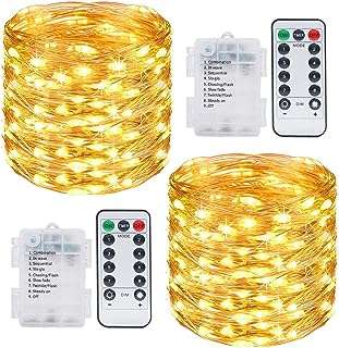 2 pack de 200 lumières led fonctionnant sur piles avec télécommande. DIAYTAR SENEGAL, votre carrefour en ligne pour des affaires incroyables ! Préparez-vous à être émerveillé par notre vaste gamme de produits discount, allant de l'équipement domestique à l'électroménager, en passant par l'informatique, la mode tendance et les gadgets à prix réduits.