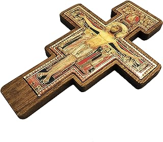 Crucifix francisien en bois fait à la main san damiano croix. Faites des économies sur tous vos achats avec DIAYTAR SENEGAL . Notre boutique en ligne vous propose des articles de qualité à prix cassés, que ce soit pour votre maison, l'électroménager, l'informatique ou encore la mode. Ne cherchez plus ailleurs, les meilleures offres discount sont chez nous !