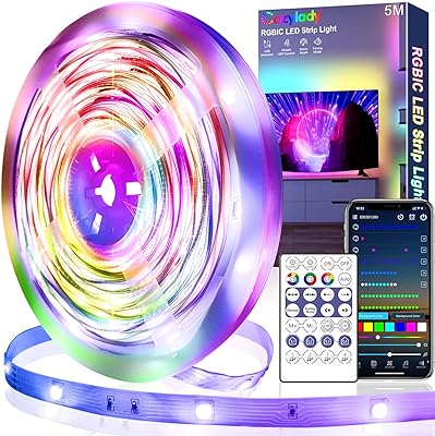 Bande lumineuse led rgbic cozylady bande bluetooth 5m pour chambre à. Faites des économies intelligentes avec DIAYTAR SENEGAL  ! Découvrez notre assortiment discount de produits pour la maison, l'électroménager, l'informatique, la mode et les gadgets. Profitez de prix réduits sans compromis sur la qualité, et offrez-vous tout ce dont vous avez besoin à petit prix.