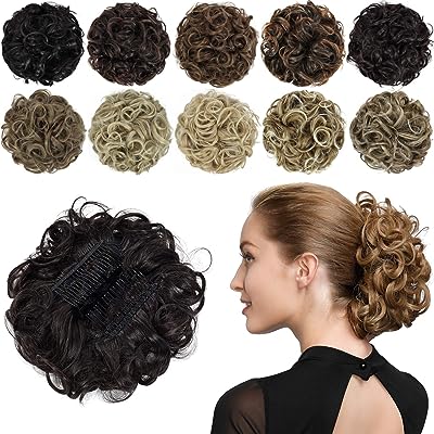 Chignon bouclé extensions de chouchou updo peignes synthétiques dans un. DIAYTAR SENEGAL  - votre source incontournable de produits discount en ligne. Avec notre sélection diversifiée allant de la maison à l'électroménager, de l'informatique à la mode, profitez de tarifs défiant toute concurrence. Faites des économies intelligentes et commandez dès maintenant !