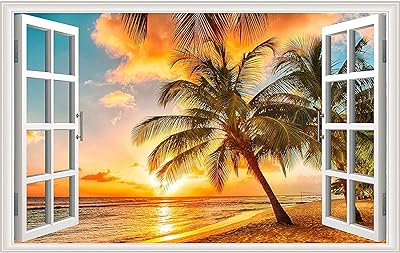 Sticker mural 3d amovible paysage coucher de soleil autocollant palmier décor. Faites des économies sans sacrifier la qualité avec DIAYTAR SENEGAL . Notre boutique en ligne propose une immense variété de produits discount, allant des appareils électroménagers aux vêtements tendance et aux gadgets les plus populaires. Trouvez tout ce dont vous avez besoin à des prix incroyables !