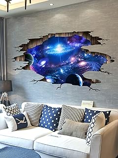 Singtear 3d décor de plafond de l'espace étoiles planètes galaxie papier  peint - DIAYTAR SÉNÉGAL