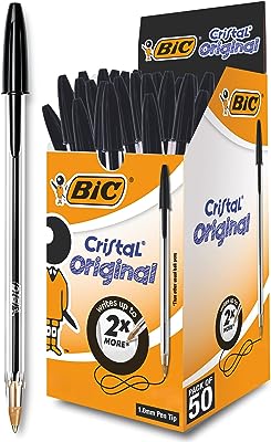 Stylo à bille bic crystal original pointe moyenne (10 mm) noir boîte de 50. Besoin d'équiper votre cuisine sans exploser votre budget ? DIAYTAR SENEGAL  est là pour vous. Découvrez notre sélection d'ustensiles de cuisine discount, des marques les plus fiables aux outils les plus pratiques. Faites de DIAYTAR SENEGAL  votre destination pour des économies culinaires.