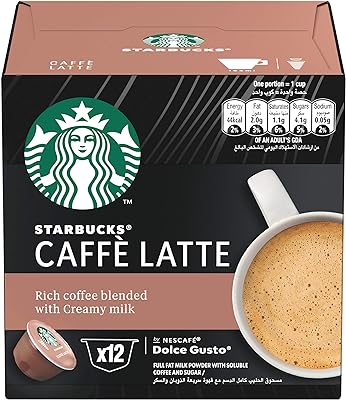 Starbucks caffe latte nescafé dolce gusto 12 pièces 1212 g capsules de café. DIAYTAR SENEGAL  est votre destination en ligne pour trouver une vaste sélection de produits à prix réduits. Que vous recherchiez des articles pour la maison, des appareils électroménagers de qualité, du matériel informatique ou même des accessoires de mode tendance, vous êtes sûr de trouver les meilleures affaires chez nous !