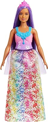 Poupée barbie princesse de dreamtopia (cheveux bouclés et violets) avec  corsage - DIAYTAR SÉNÉGAL