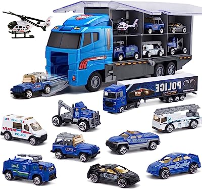 Jouets de police jovia 10 en 1 camion de sauvetage de patrouille moulé. DIAYTAR SENEGAL  - La boutique en ligne qui rend le shopping abordable! Découvrez notre sélection de produits discount, comprenant des équipements informatiques, des appareils électroménagers, des vêtements tendance et bien plus encore, tous à des prix défiant toute concurrence.