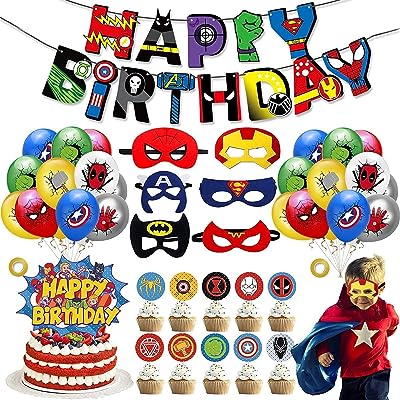 Ensemble de décorations de fête d'anniversaire de super héros fournitures décoration avengers pour enfants. Faites des économies sur tous vos achats chez DIAYTAR SENEGAL . Notre boutique en ligne vous propose un large choix de produits discount, allant des indispensables pour la maison aux articles high-tech et aux accessoires de mode. Ne manquez pas nos offres exceptionnelles pour acheter intelligemment et à petits prix !