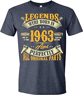 Chemise du 60e anniversaire pour hommes les légendes sont nées en 1963. Votre shopping malin commence ici chez DIAYTAR SENEGAL, la boutique en ligne où vous trouverez tout ce dont vous avez besoin à prix mini. Explorez notre vaste sélection d'articles discount, des produits pour la maison aux dernières tendances en mode et en informatique, et offrez-vous des bonnes affaires sans vous ruiner !