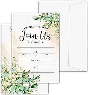 Invitations vertes avec enveloppes pour toutes les occasions 25 pièces d'eucalyptus. DIAYTAR SENEGAL, votre partenaire de confiance pour des achats en ligne économiques et variés. Explorez notre sélection exceptionnelle d'articles discount pour la maison, l'électroménager, l'informatique, la mode et les gadgets, afin de trouver les meilleures affaires. Optimisez votre expérience d'achat grâce à DIAYTAR SENEGAL  et réalisez des économies substantielles dès maintenant.